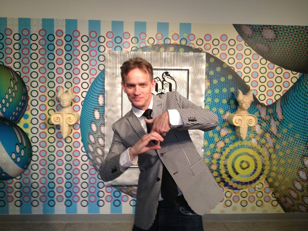 Elliott Earls Throwing Cranbrook Gang Sign at Hypertension Exhibition