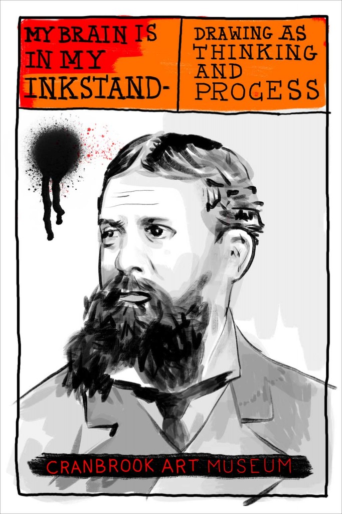 Portrait of Charles Sanders Peirce. Book Design & Drawing By Elliott Earls