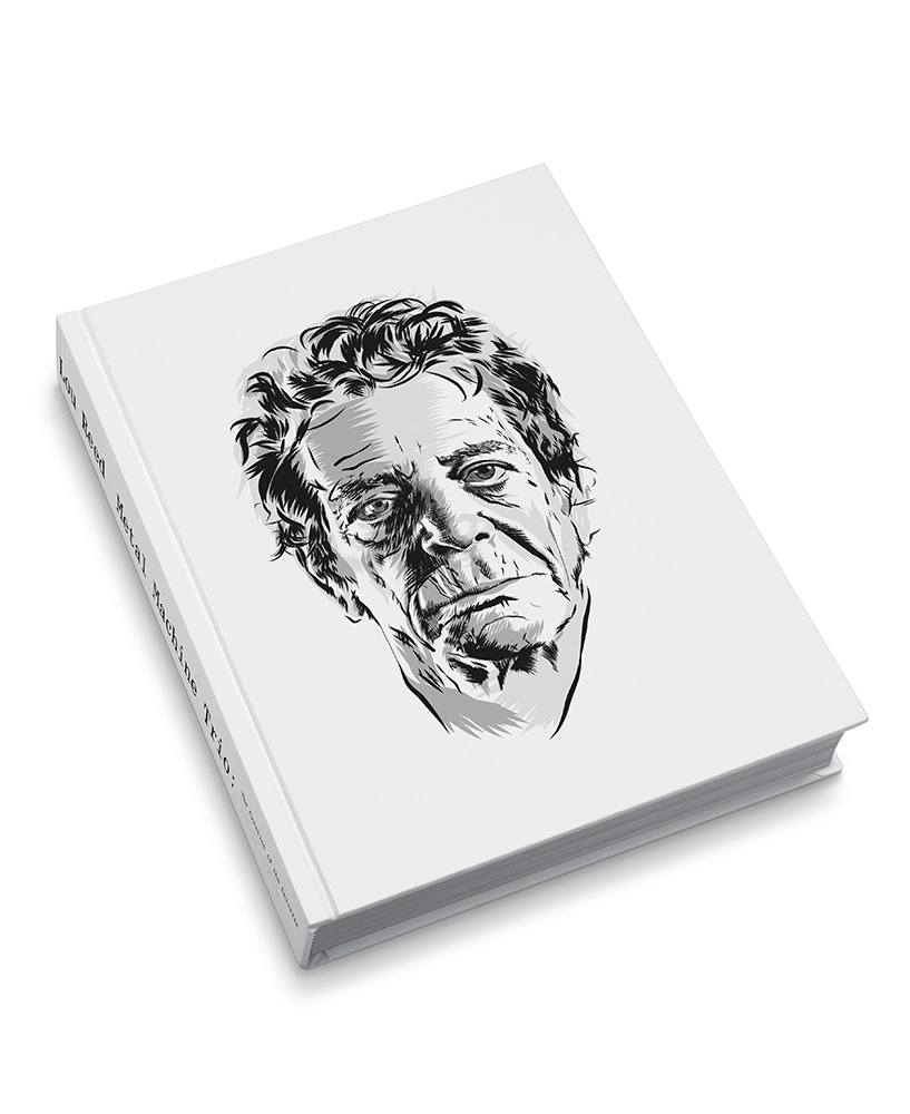 Lou Reed Metal Machine Trio. Book Design and Portrait For Cranbrook Art Museum by Elliott Earls