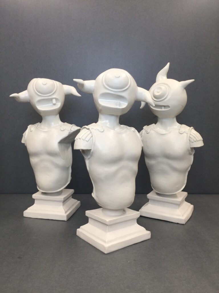 Porcelain Figures from Elliott Earls Milan Installation Now at MINISLIMITED