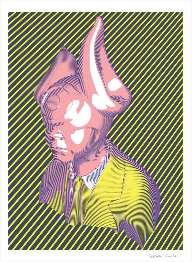 June Limited Edition Print Release by Elliott Earls. ” Cycloptical Power (Suited)”