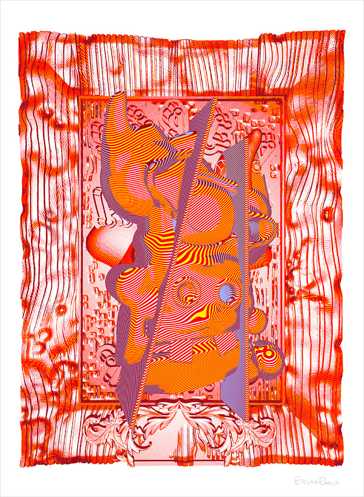 “Protocubist Portrait 1” Limited Edition Print by Elliott Earls Now From MINISLIMITED