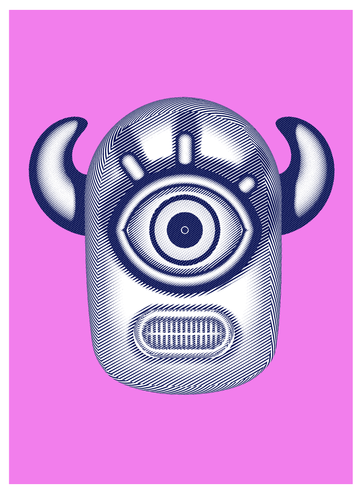 March 2019 “Untitled” Limited Edition 2 Spot Color Print