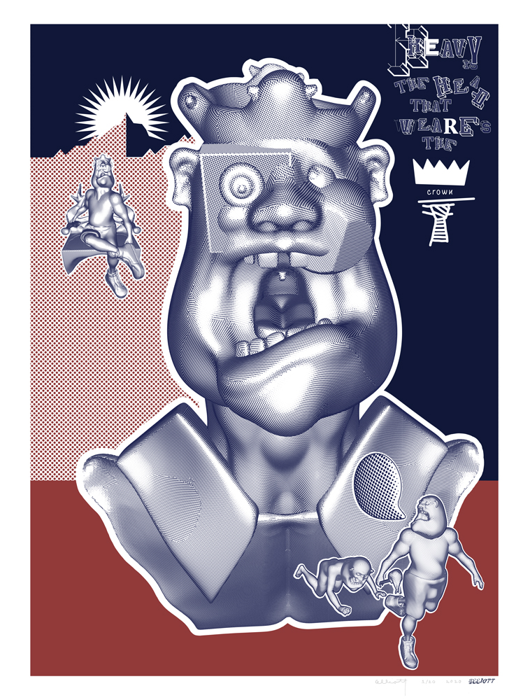 “Heavy Is The Head That Wears The Crown” Limited Edition Print for December 2020 by Elliott Earls
