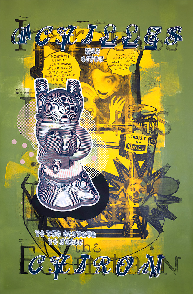 “Achilles and Chiron” Limited Edition Hand-Painted Print for March 2021 by Elliott Earls