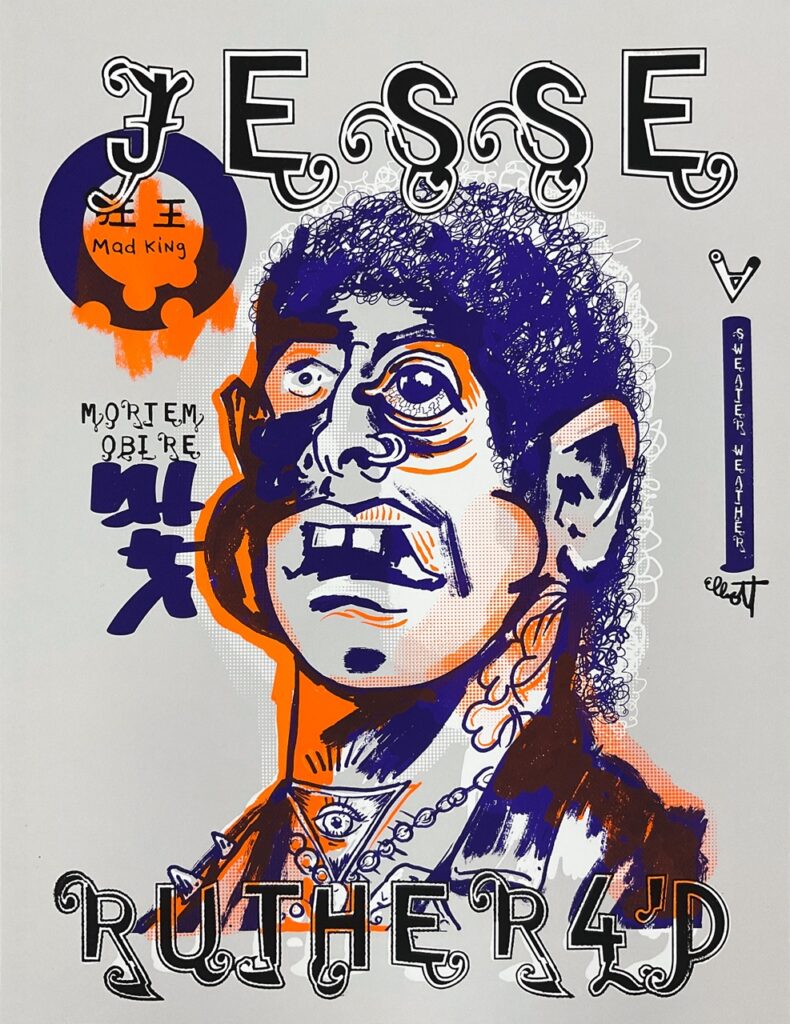 “Portrait of Jesse Ruther4’d” for April ’23 by Elliott Earls